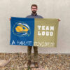 Skyhawks vs Custom Team House Divided Flag, Custom House Flag