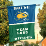Skyhawks vs Custom Team House Divided Flag, NCAA College Flag