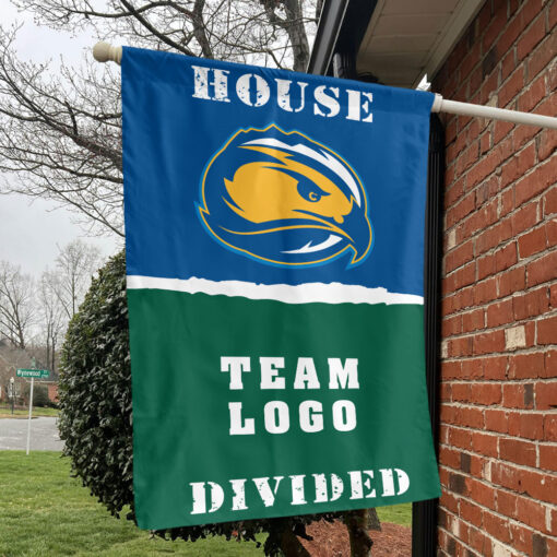 Skyhawks vs Custom Team House Divided Flag, NCAA College Flag