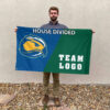 Skyhawks vs Custom Team House Divided Flag, NCAA Custom Flag