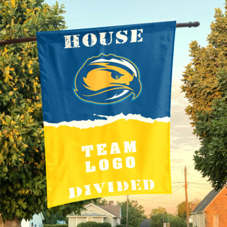 Skyhawks vs Custom Team House Divided Flag, NCAA House Flag