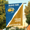 Skyhawks vs Custom Team House Divided Flag, NCAA Rivalry Flag