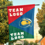 Skyhawks vs Custom Team House Divided Flag, NCAA Spirit Flag