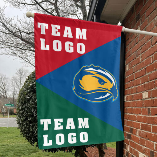 Skyhawks vs Custom Team House Divided Flag, NCAA Spirit Flag