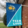 Skyhawks vs Custom Team House Divided Flag, NCAA Split Flag