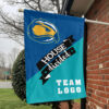 Skyhawks vs Custom Team House Divided Flag, NCAA Team Flag