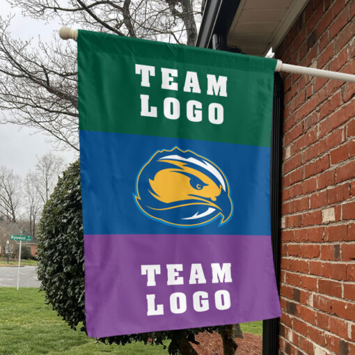 Skyhawks vs Custom Team House Divided Flag, NCAA Two Team Flag