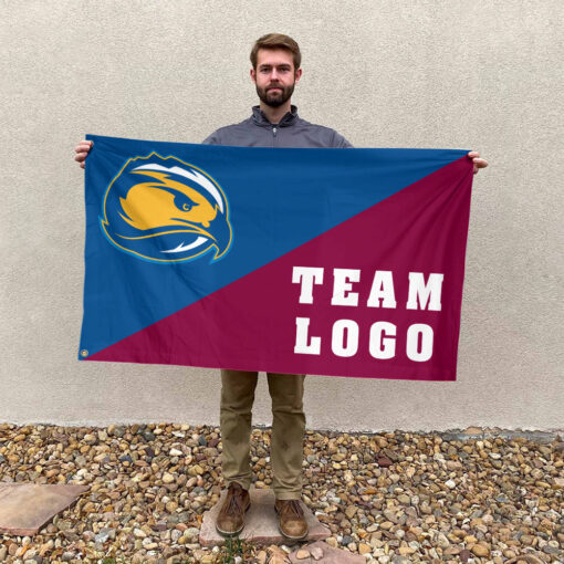 Skyhawks vs Custom Team House Divided Flag, Personalized College Flag