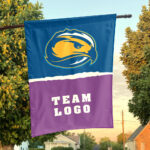 Skyhawks vs Custom Team House Divided Flag, Personalized NCAA Flag