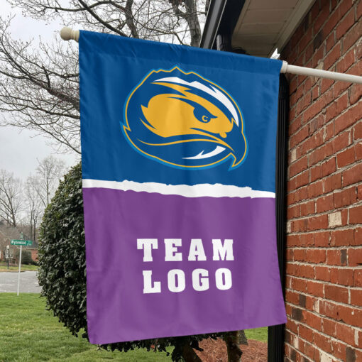 Skyhawks vs Custom Team House Divided Flag, Personalized NCAA Flag