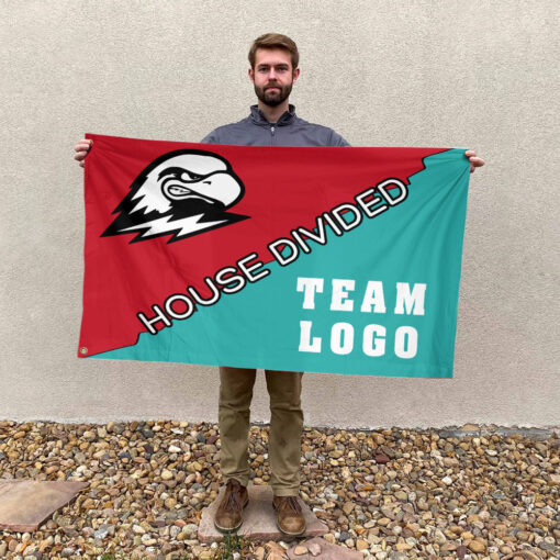 Thunderbirds vs Custom Team House Divided Flag, College Custom Flag