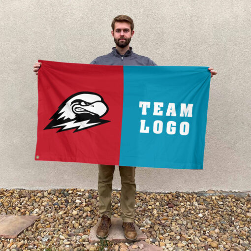 Thunderbirds vs Custom Team House Divided Flag, Custom NCAA Flag