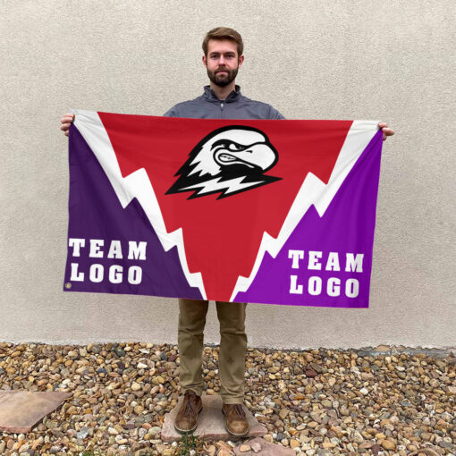 Thunderbirds vs Custom Team House Divided Flag, Custom Spirit Flag Thunderbirds vs Custom Team House Divided Flag, Custom Spirit Flag