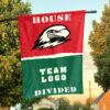 Thunderbirds vs Custom Team House Divided Flag, NCAA College Flag
