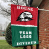 Thunderbirds vs Custom Team House Divided Flag, NCAA College Flag