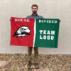 Thunderbirds vs Custom Team House Divided Flag, NCAA College Flag