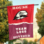 Thunderbirds vs Custom Team House Divided Flag, NCAA House Flag