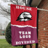Thunderbirds vs Custom Team House Divided Flag, NCAA House Flag