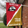 Thunderbirds vs Custom Team House Divided Flag, NCAA Rivalry Flag
