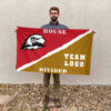 Thunderbirds vs Custom Team House Divided Flag, NCAA Rivalry Flag