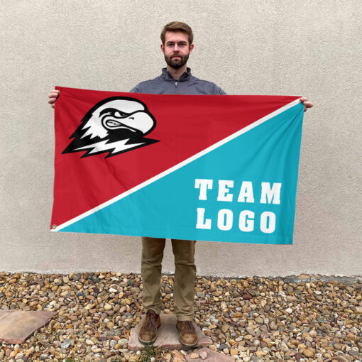 Thunderbirds vs Custom Team House Divided Flag, NCAA Split Flag