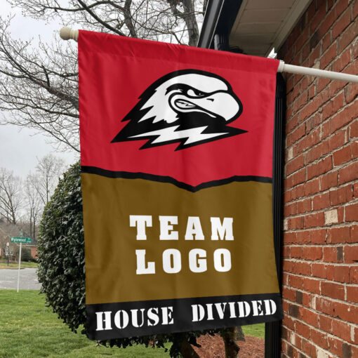 Thunderbirds vs Custom Team House Divided Flag, Personalized House Flag