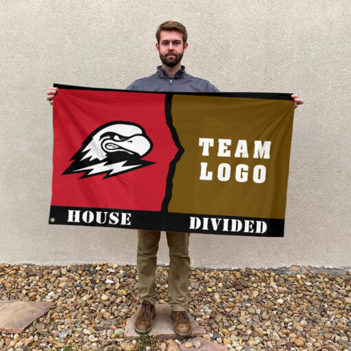 Thunderbirds vs Custom Team House Divided Flag, Personalized House Flag