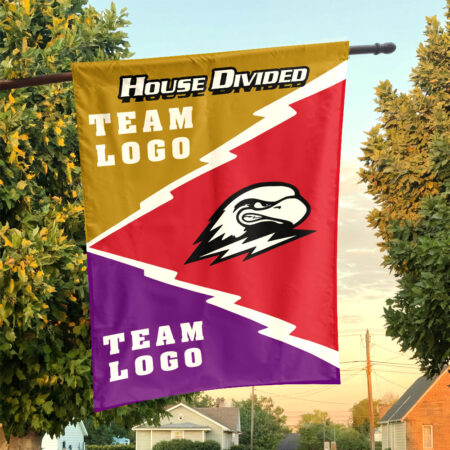 Thunderbirds vs Custom Team House Divided Flag, Personalized Spirit Flag