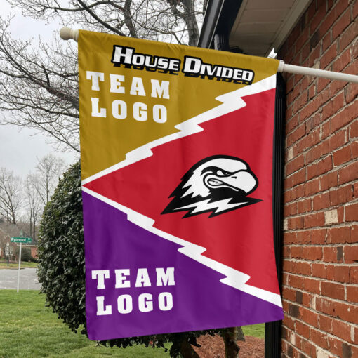 Thunderbirds vs Custom Team House Divided Flag, Personalized Spirit Flag