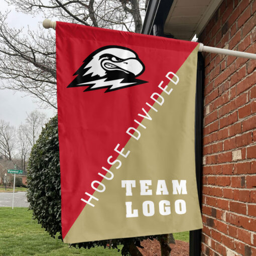 Thunderbirds vs Custom Team House Divided Flag, Personalized Split Flag