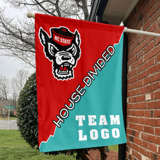 Wolfpack vs Custom Team House Divided Flag, College Custom Flag