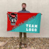 Wolfpack vs Custom Team House Divided Flag, College Custom Flag
