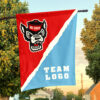 Wolfpack vs Custom Team House Divided Flag, Custom College Flag