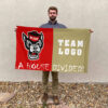 Wolfpack vs Custom Team House Divided Flag, Custom House Flag