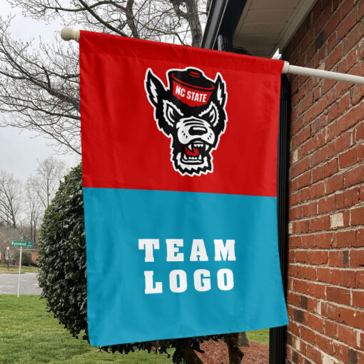 Wolfpack vs Custom Team House Divided Flag, Custom NCAA Flag