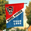 Wolfpack vs Custom Team House Divided Flag, Custom Rivalry Flag