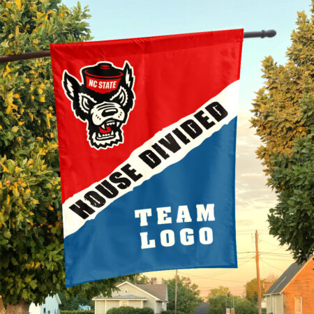Wolfpack vs Custom Team House Divided Flag, Custom Rivalry Flag