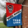 Wolfpack vs Custom Team House Divided Flag, Custom Rivalry Flag