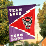 Wolfpack vs Custom Team House Divided Flag, Custom Spirit Flag
