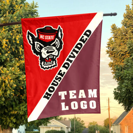 Wolfpack vs Custom Team House Divided Flag, Custom Split Flag