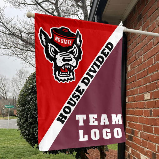 Wolfpack vs Custom Team House Divided Flag, Custom Split Flag