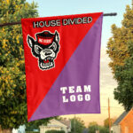 Wolfpack vs Custom Team House Divided Flag, Custom Team Flag