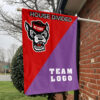 Wolfpack vs Custom Team House Divided Flag, Custom Team Flag