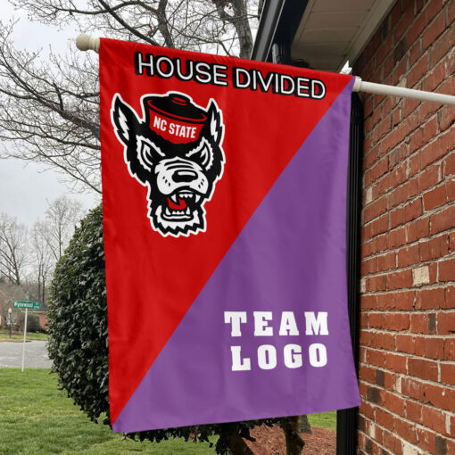 Wolfpack vs Custom Team House Divided Flag, Custom Team Flag