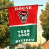 Wolfpack vs Custom Team House Divided Flag, NCAA College Flag