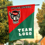 Wolfpack vs Custom Team House Divided Flag, NCAA Custom Flag