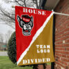 Wolfpack vs Custom Team House Divided Flag, NCAA Rivalry Flag