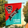 Wolfpack vs Custom Team House Divided Flag, NCAA Team Flag