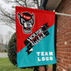 Wolfpack vs Custom Team House Divided Flag, NCAA Team Flag