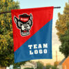 Wolfpack vs Custom Team House Divided Flag, Personalized Team Flag